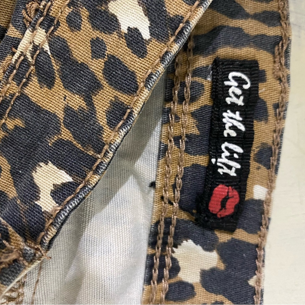 Hot kiss animal print skinny jeans with stretch size 7 - Picture 3 of 6